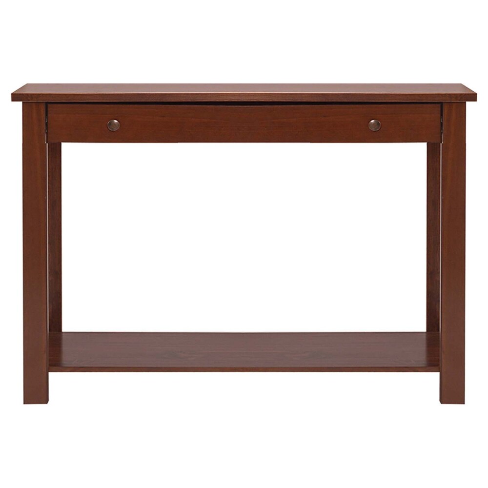 CONSOLA/MESA DE ARRIME LIVING PINO MARRON AGATA NOGAL