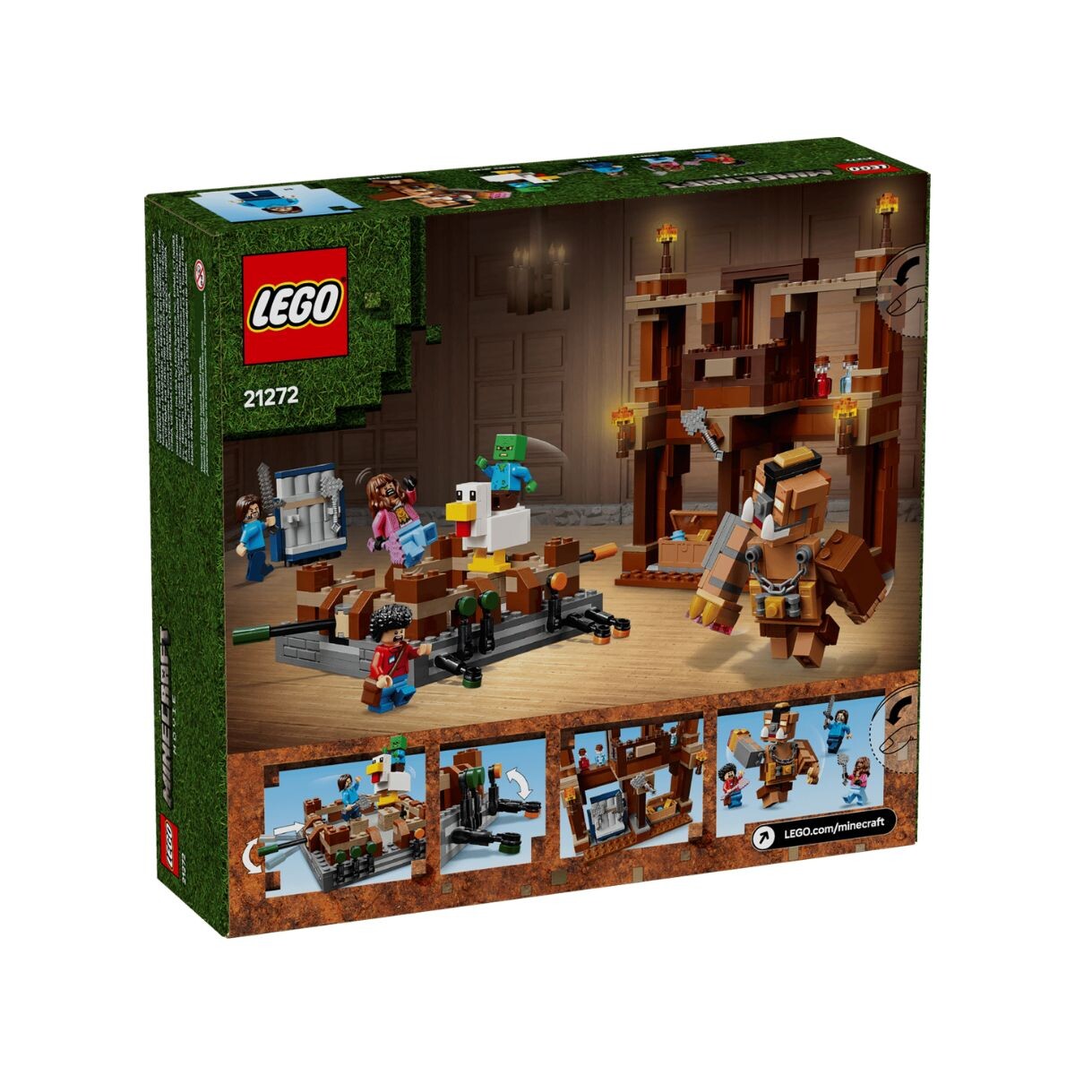 Lego Minecraft Ring Del Combate Masión Bosque 491 Pcs 10+ 