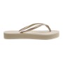 Sandalias Havaianas Slim Flatform Mujer Beige