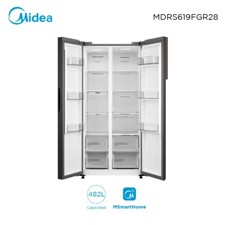 Refrigerador MIDEA Side by Side Doble Puerta Frío Seco 482L - Black Refrigerador MIDEA Side by Side Doble Puerta Frío Seco 482L - Black