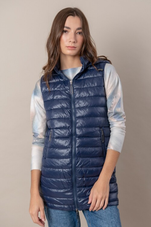 Chaleco con capucha Azul Marino