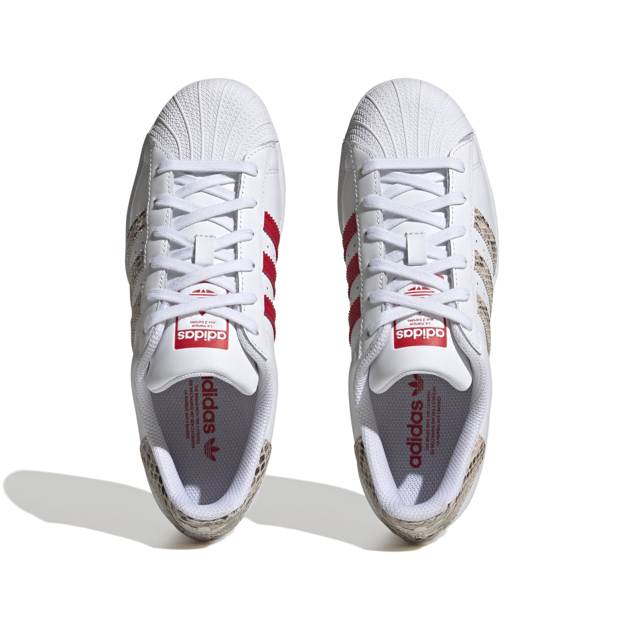 Adidas de Dama - SUPERSTAR - ADHQ1918 - WHITE/WONDER WHITE/BETTER SCARLET — Sportmarket
