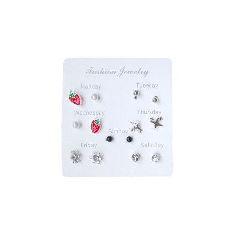 Caravanas hipoalergénicas x7 pares Caravanas Hipoalergénicas X7 Pares