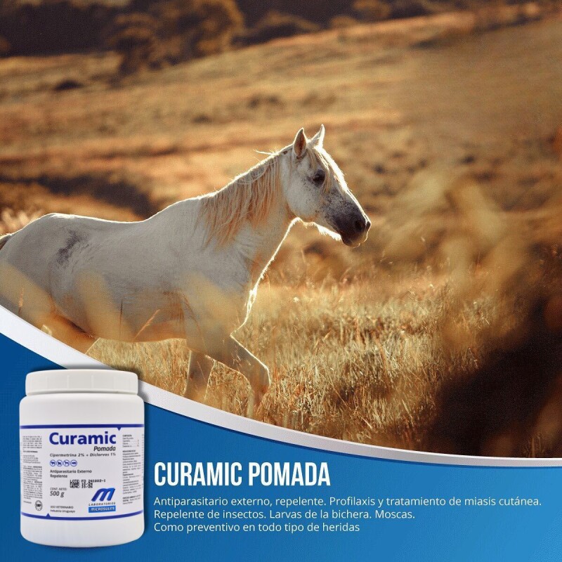 POMADA REPELENTE DE INSECTOS Y MOSCAS CURABICHERA EN PASTA CURAMIC 500 GRS POMADA REPELENTE DE INSECTOS Y MOSCAS CURABICHERA EN PASTA CURAMIC 500 GRS