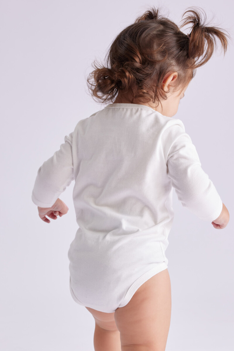Body manga larga Mind Blanco