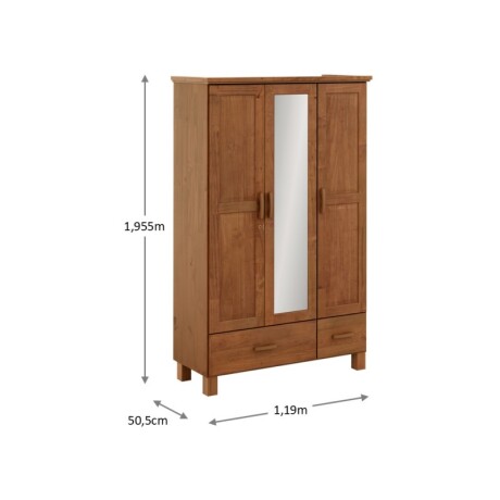 Ropero 3 Puertas Línea Bronce Color Cast U