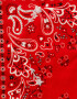Vinchas Textiles Pañuelo Pañuelo Paisley Bordado - Rojo Cereza