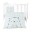 Set textil para cuna KIKKABOO 5pz bear mint