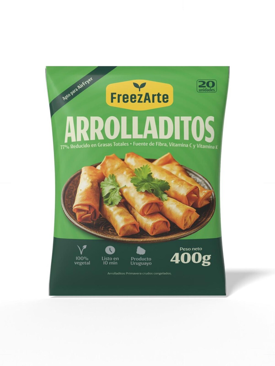 Arrolladitos primavera clásicos de copetín x 20 