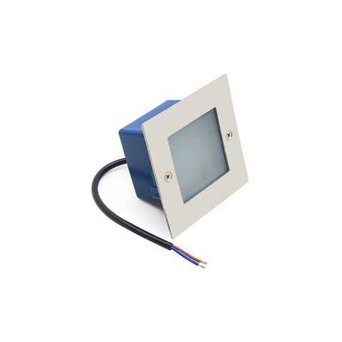 Luminaria de embutir LED cálida 2W IP65 70x70x55mm IX4806