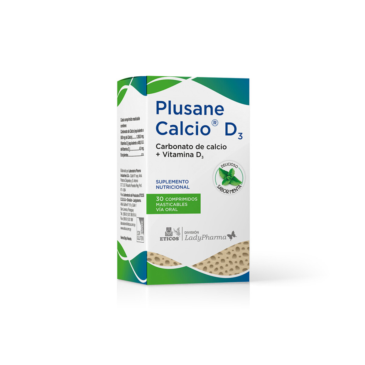 PLUSANE CALCIO D3 MASTIC. CJ X 30 COMP. 