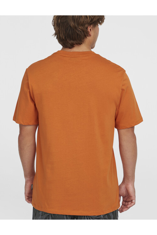 Remera O'Neill Front Print Negro Naranja