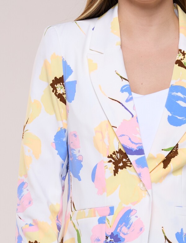 Blazer Flores BLANCO/MULTI