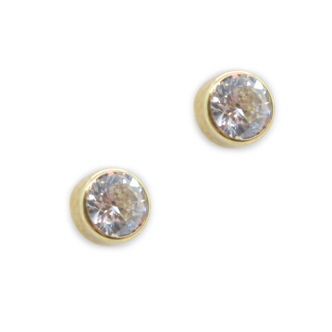 Caravanas Oro 9 kilates con Zirconias Caravanas Oro 9 kilates con Zirconias