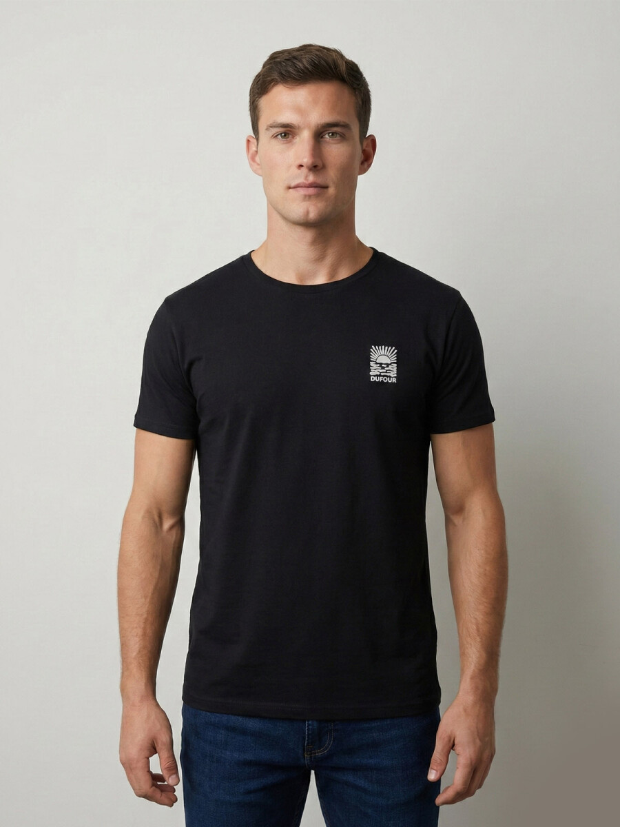 T-SHIRT SUNSET - NEGRO 