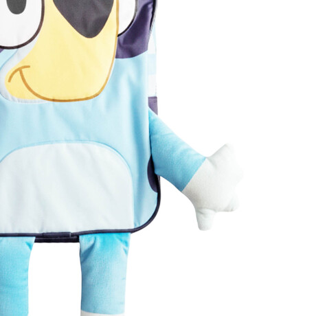 Lonchera Mochila Infantil Bluey Felpa Suave Escolar Azul