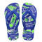 Sandalias Infantiles Havaianas Kids Athletic Blanco - Azul Naval