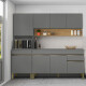 JUEGO DE COCINA MODULAR, REQUIERE ENSAMBLADO, MOBILIARIO GAMAS DE GRIS