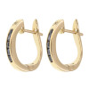 Caravanas Mia en oro amarillo 18k con brillantes y zafiro azul Caravanas Mia en oro amarillo 18k con brillantes y zafiro azul