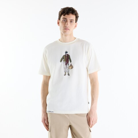 Remera New Balance de Hombre - Varsity - MT6275EOAGA CHARCOAL HEATHER