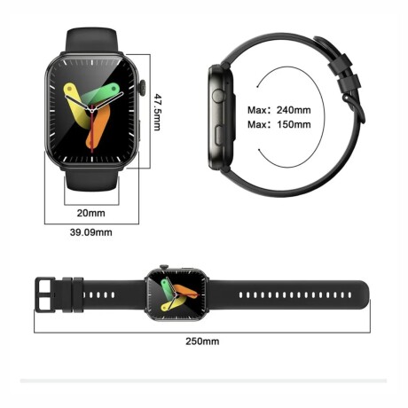 Reloj Inteligente Smartwatch Deportivo Blackview R60 negro