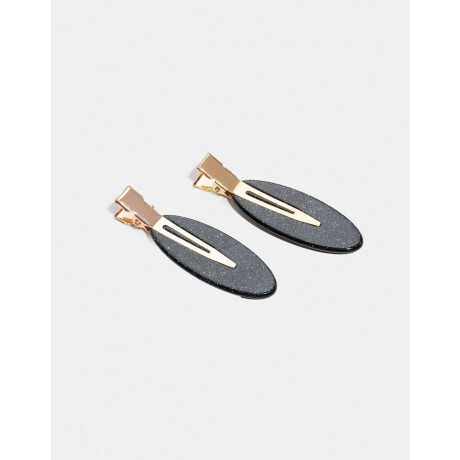 Set De Hebillas Backstage Negro