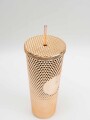 Vaso Con Tapa + Sorbito Eira Estampado 2
