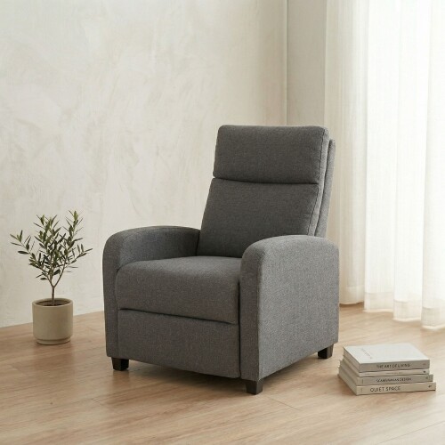 Butaca 1 Cuerpo Tela Repelente al Agua Living - Barrel Gris