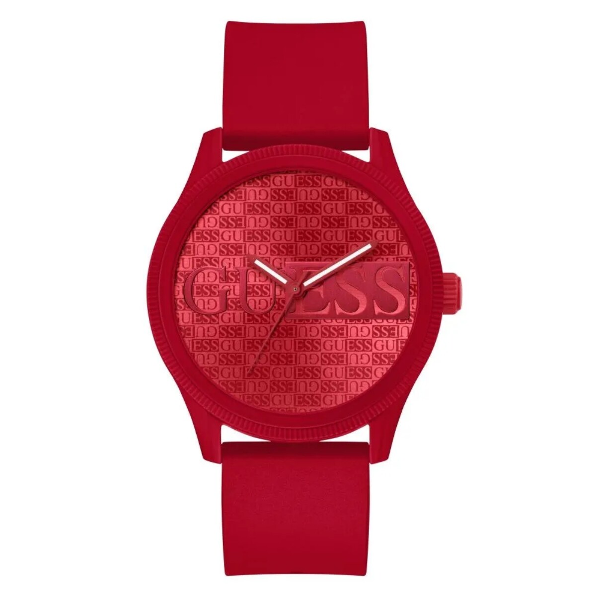Reloj GUESS REPUTATION Silicona Rojo Esfera 45mm 