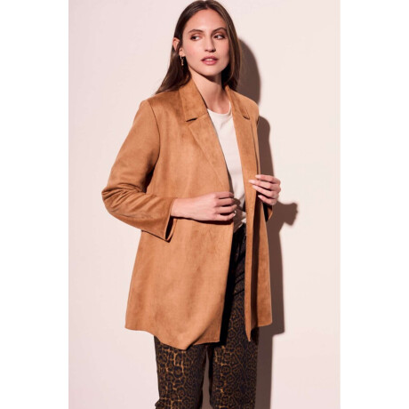 Blazer Gamuza Cuero Vegano Whisky