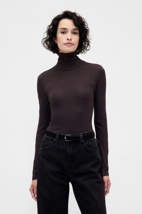 Remera Polera Mujer Terra Brown