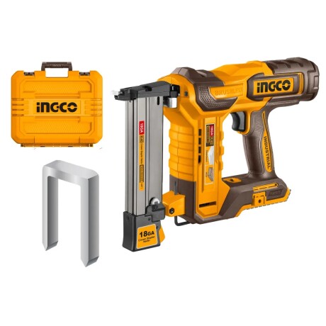 Clavadora Engrapadora Ingco P20 40MM 20V a Bateria AMARILLO-NEGRO