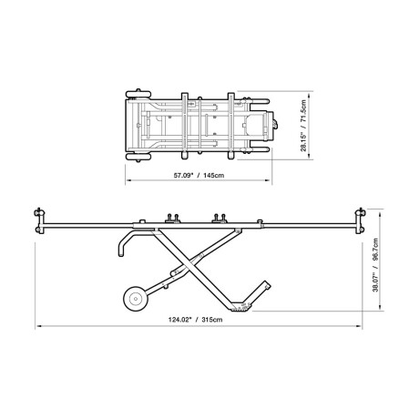 Soporte Universal Para Sierra Ingletadora TB-S600 Toughbuilt NEGRO