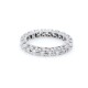 Anillo sin fin en oro 18k blanco y brillantes Anillo sin fin en oro 18k blanco y brillantes