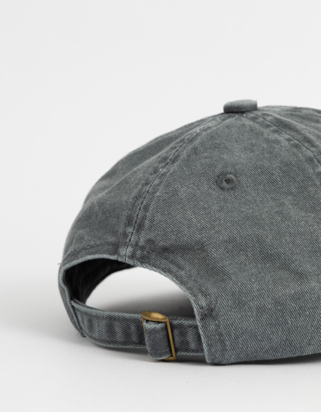 Caps Deportivo Gorra Con Bordado Lateral - Negro