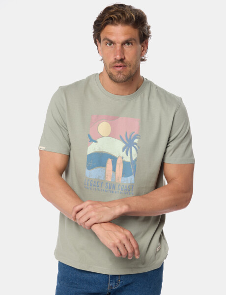 REMERA ESTAMPADA Verde