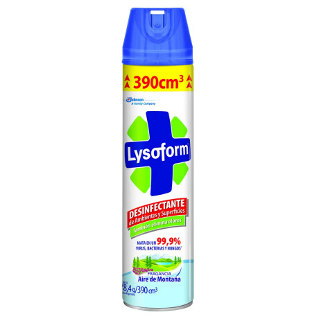 DESINFECTANTE LYSOFORM AEROSOL AIRE DE MONTAÑA 360 CC DESINFECTANTE LYSOFORM AEROSOL AIRE DE MONTAÑA 360 CC