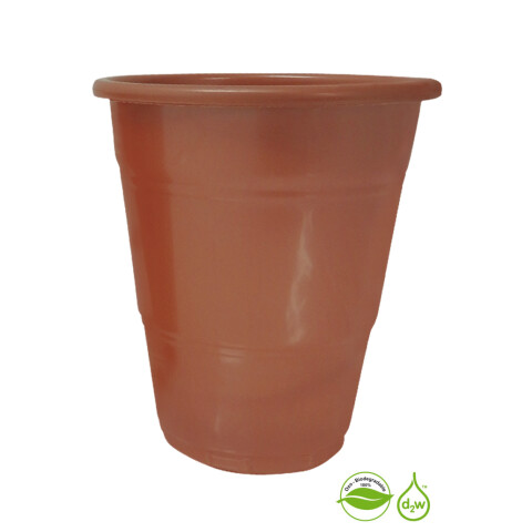 Vaso Biodegradable 360ml x10 Gold Rose