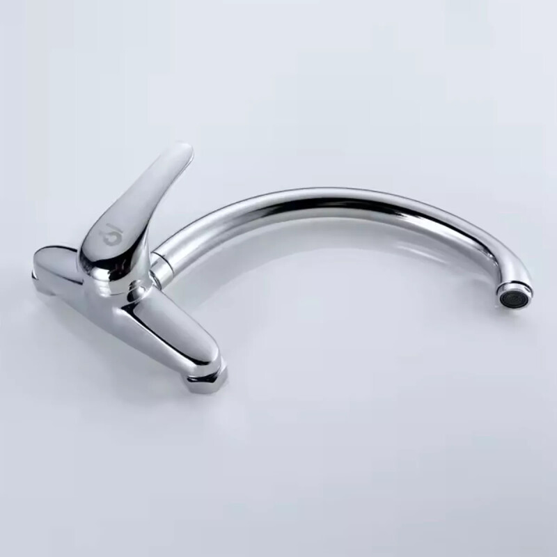Monocomando de pared para cocina PLATEADO