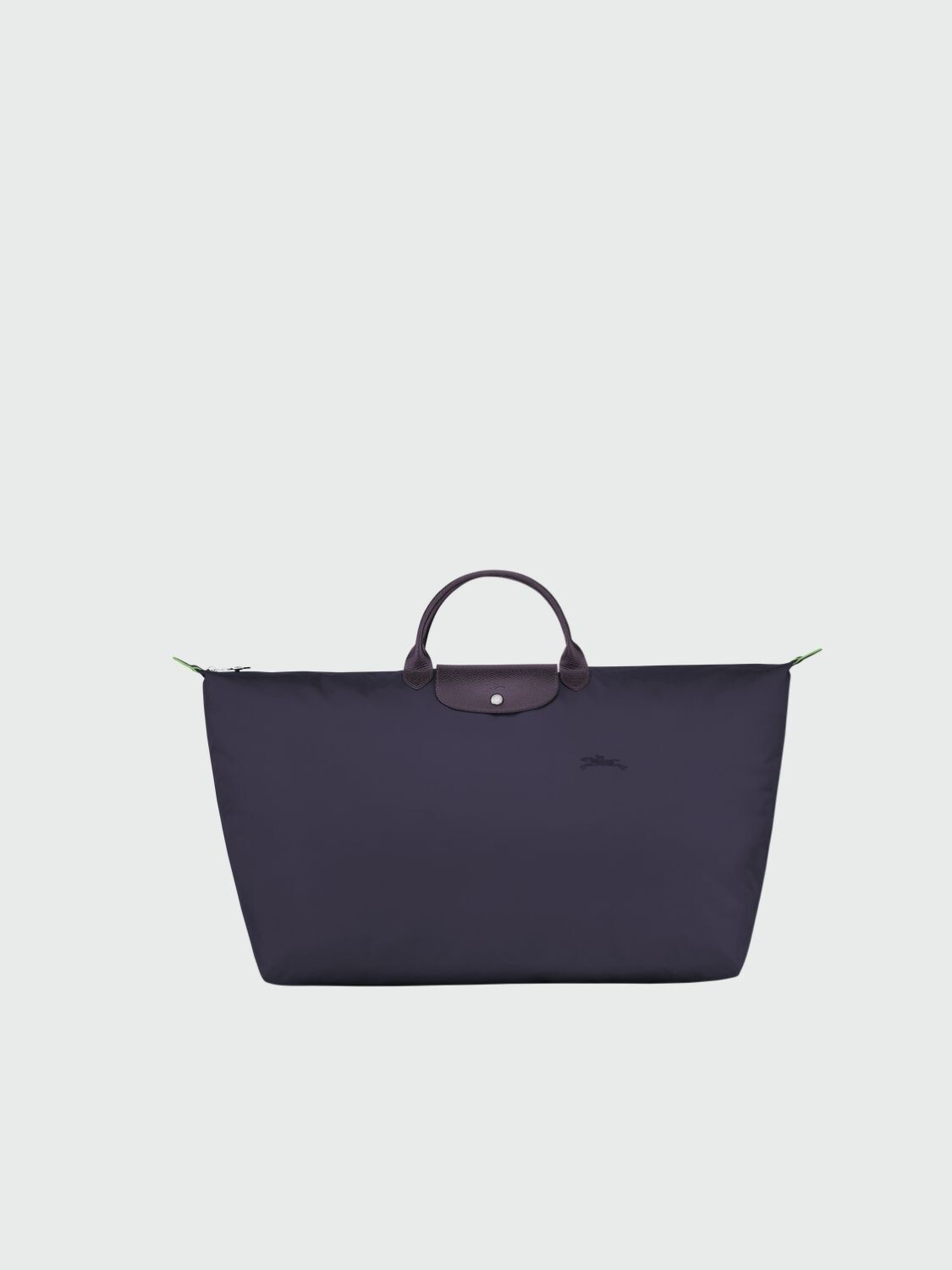 Longchamp -Bolso de viaje plegable con cierre y asa corta, Le pliage green Violeta