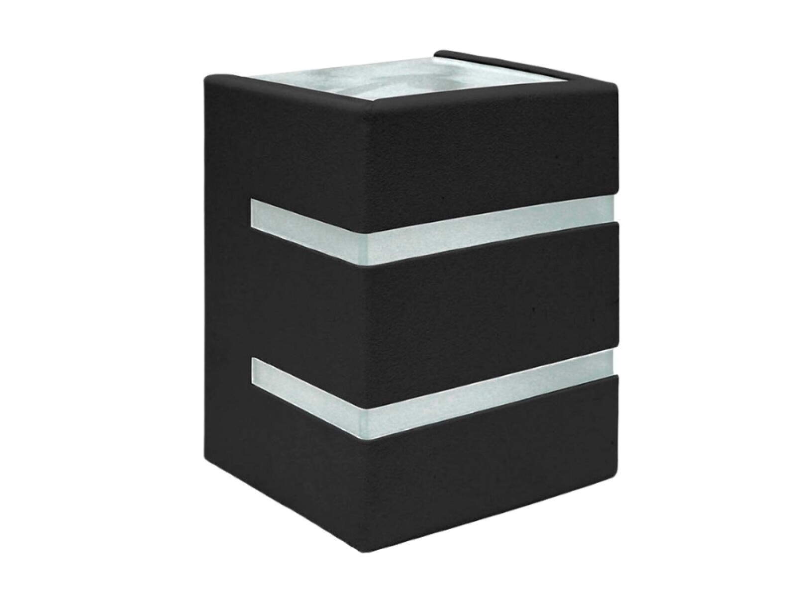 APLIQUE DE PARED VCP G9 2 ABERTURAS NEGRO 