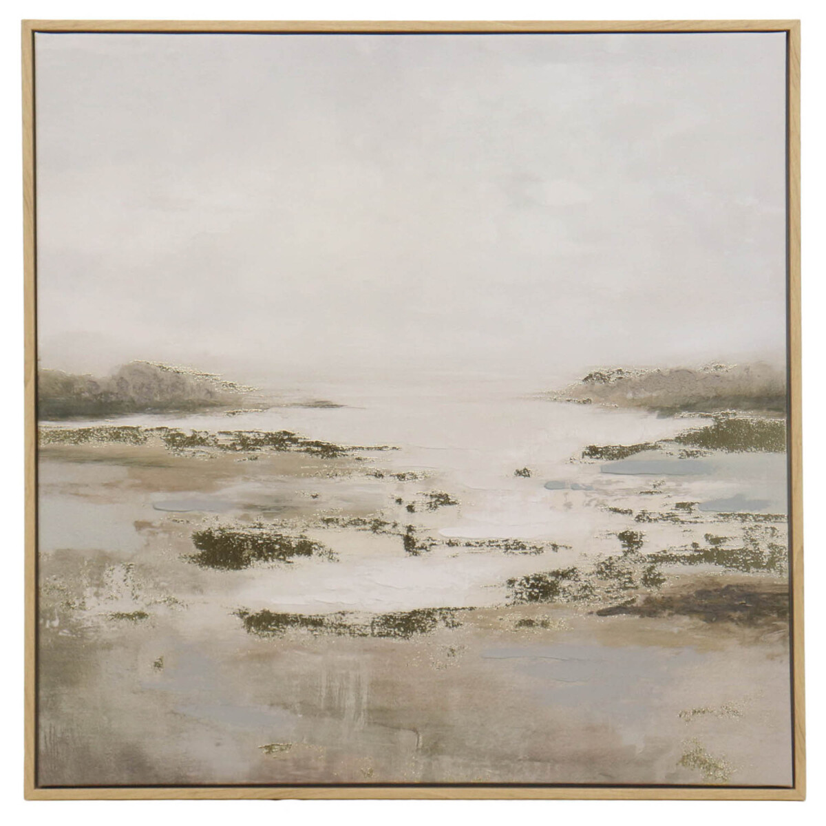 CUADRO - DRIFT II, 60X60 NATURAL/BEIGE PAPEL E1P253701 