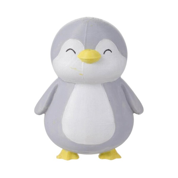 Juguete de mascota pingüino gris