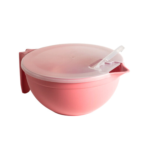 Bowl MAX 1,5 L con tapa Rosa Bebé