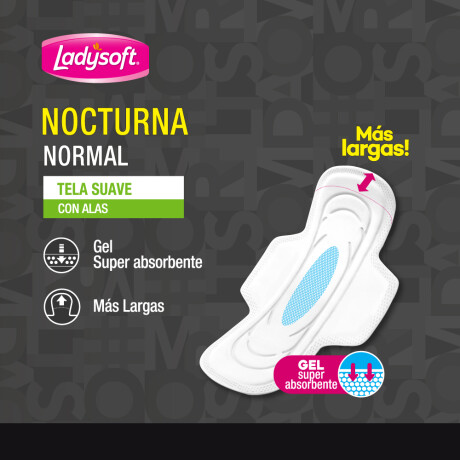 Toallitas Femeninas Ladysoft Nocturna Normal 3 Packs de 7 Unidades Toallitas Femeninas Ladysoft Nocturna Normal 3 Packs de 7 Unidades