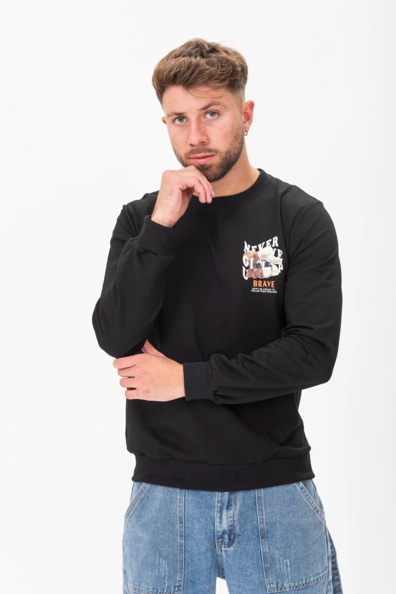 Buzo Brave Negro