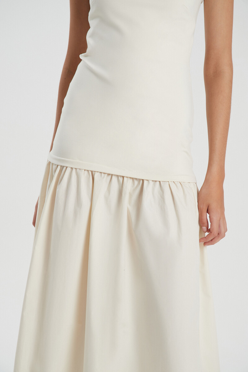 VESTIDO COLORADO Off White