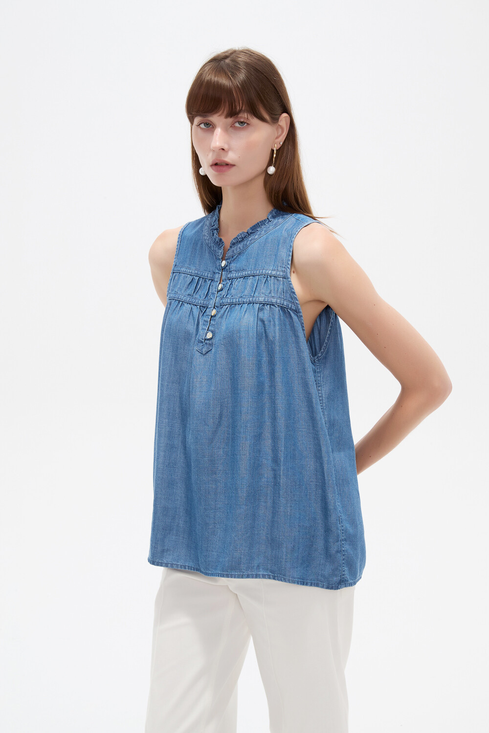 Musculosa Euame Azul Medio