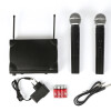 Set microfono Inalambrico DX-58II doble de mano UHF 2 unidades Set microfono Inalambrico DX-58II doble de mano UHF 2 unidades