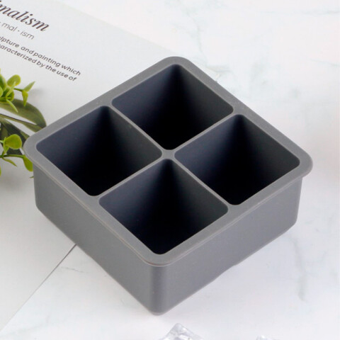Cubetera hielera de silicona 4 cubos Cubetera hielera de silicona 4 cubos